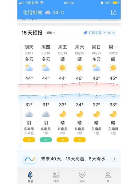北碚一周天氣預報(風力有多大呢)