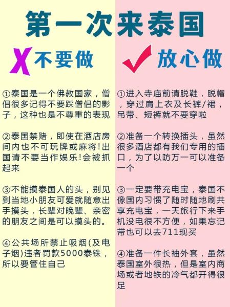 去泰國旅游注意事項(  哪些要注意)