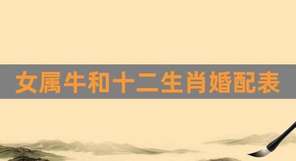 97年屬牛女和什么屬相最配(誰和她最能相親相愛)