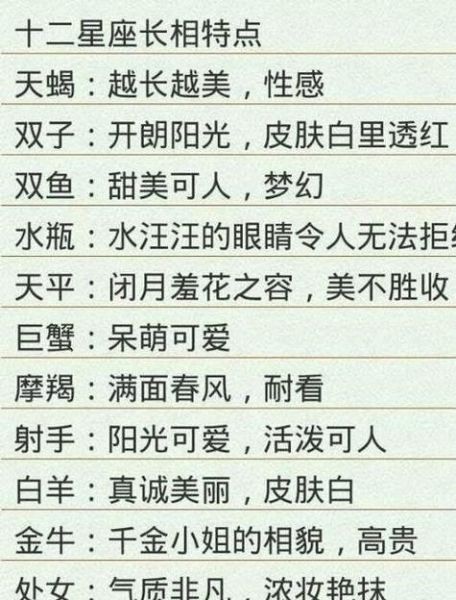 一月份是什么星座的女人(她們的性格特點有什么區別)
