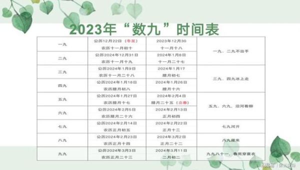 農歷查詢 今日幾九(到底還有多久才結束數九)