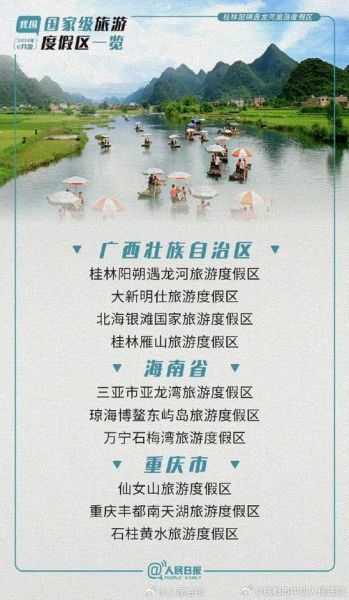 國家級旅游度假區名單(你想去哪里放松)