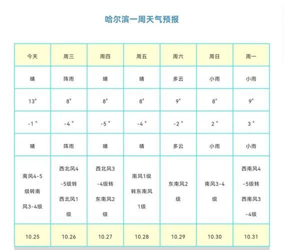 哈爾濱天氣預報15天氣預報查詢(出門要注意什么)