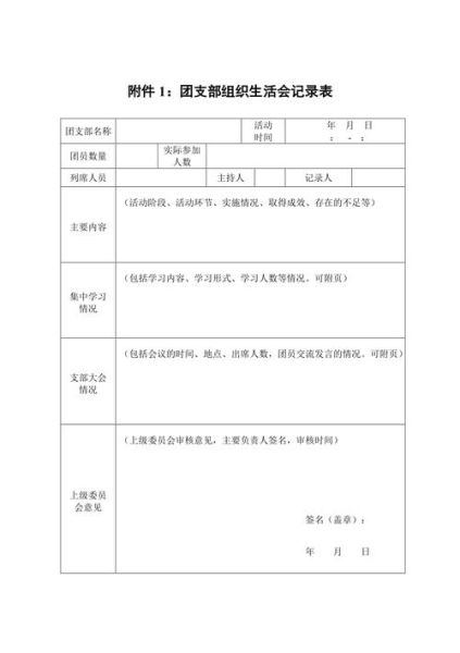 團支部組織生活記錄( 記錄哪些內容更重要)