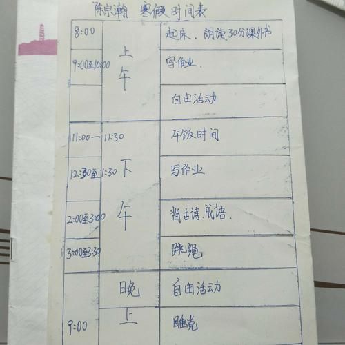 寒假生活記錄表(  有什么遺憾嗎)