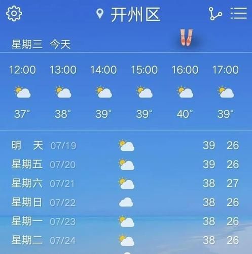 開州一周天氣預報(是短袖還是厚外套)
