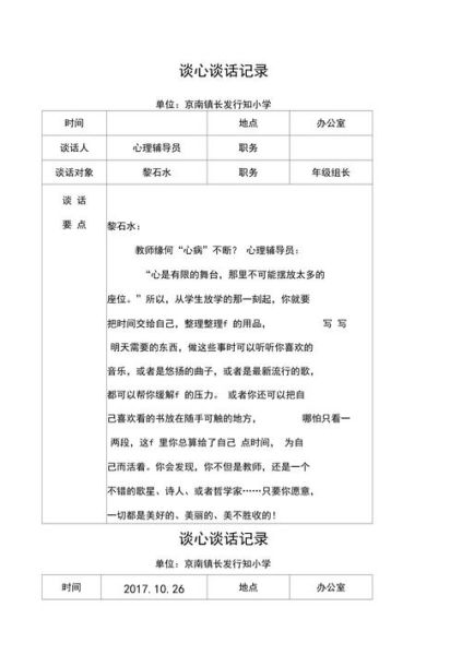 組織生活會談心談話記錄(談談你的感受和想法吧)